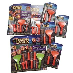 Halloween Party Pumpkin Masters Carving Kits Lot of Tools Carvers and Books